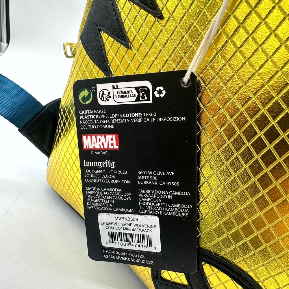 Loungefly Marvel X‑Men '97 Wolverine Shine Mini Backpack – New With Tags - Picture 4 of 8